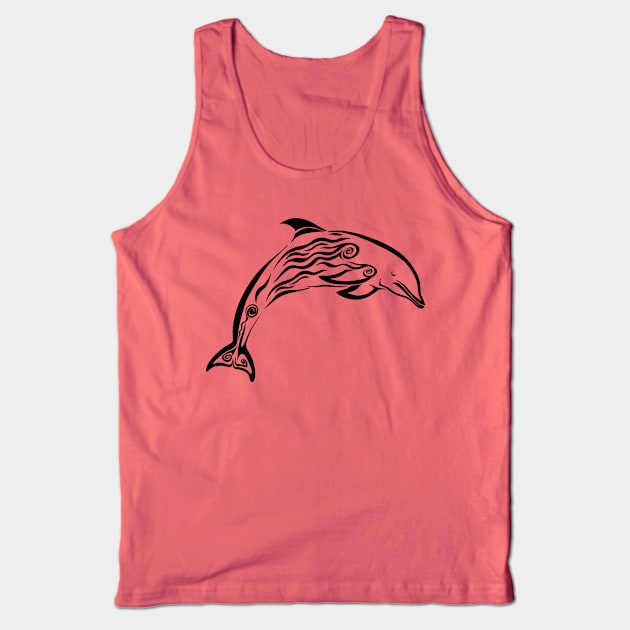 DOLPHIN TATTOO Tank Top by KARMADESIGNER T-SHIRT SHOP